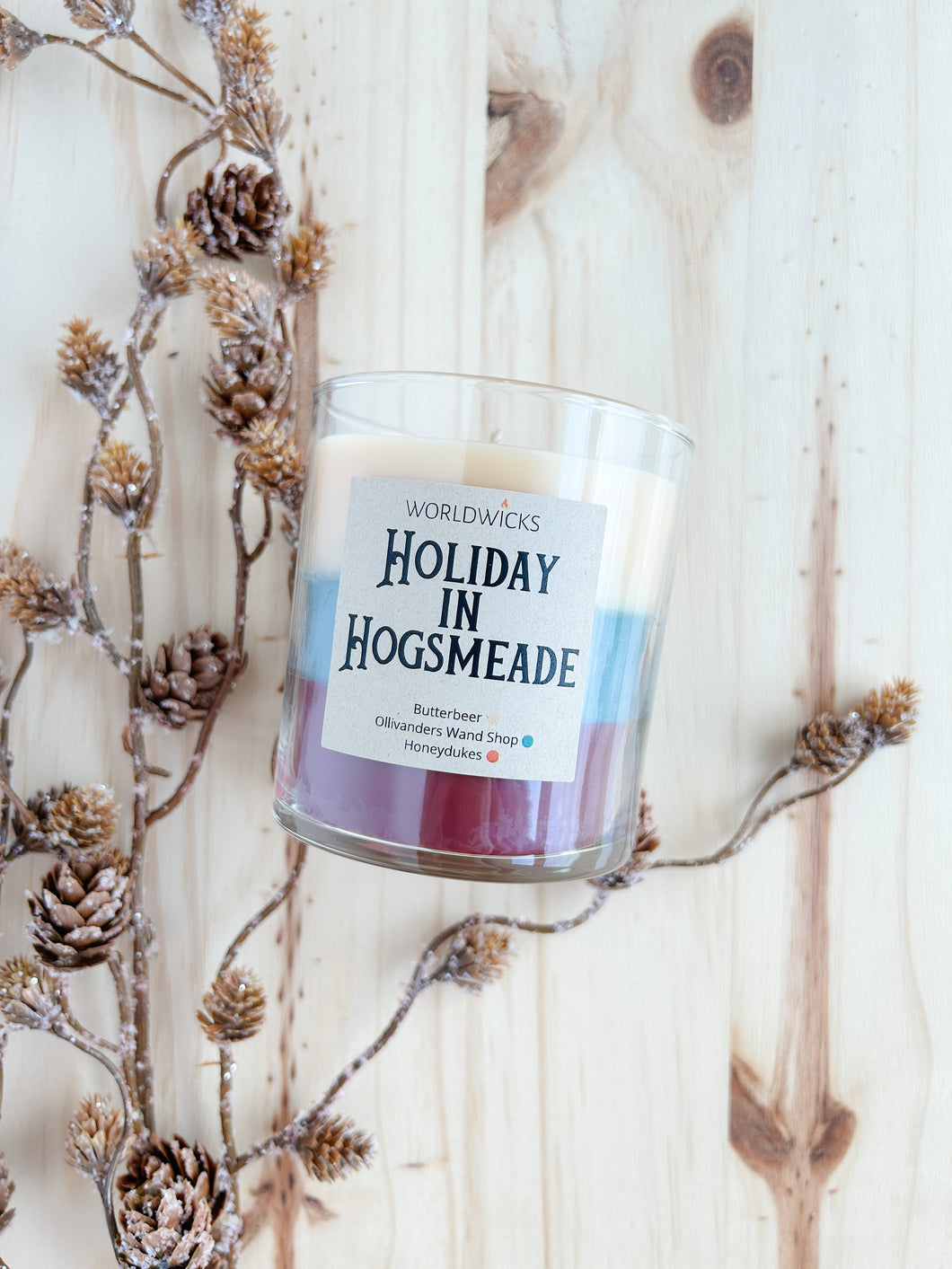 Holiday in Hogsmeade Harry Potter Inspired Candle