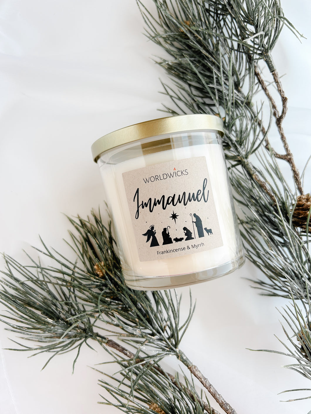 Immanuel Christmas Candle